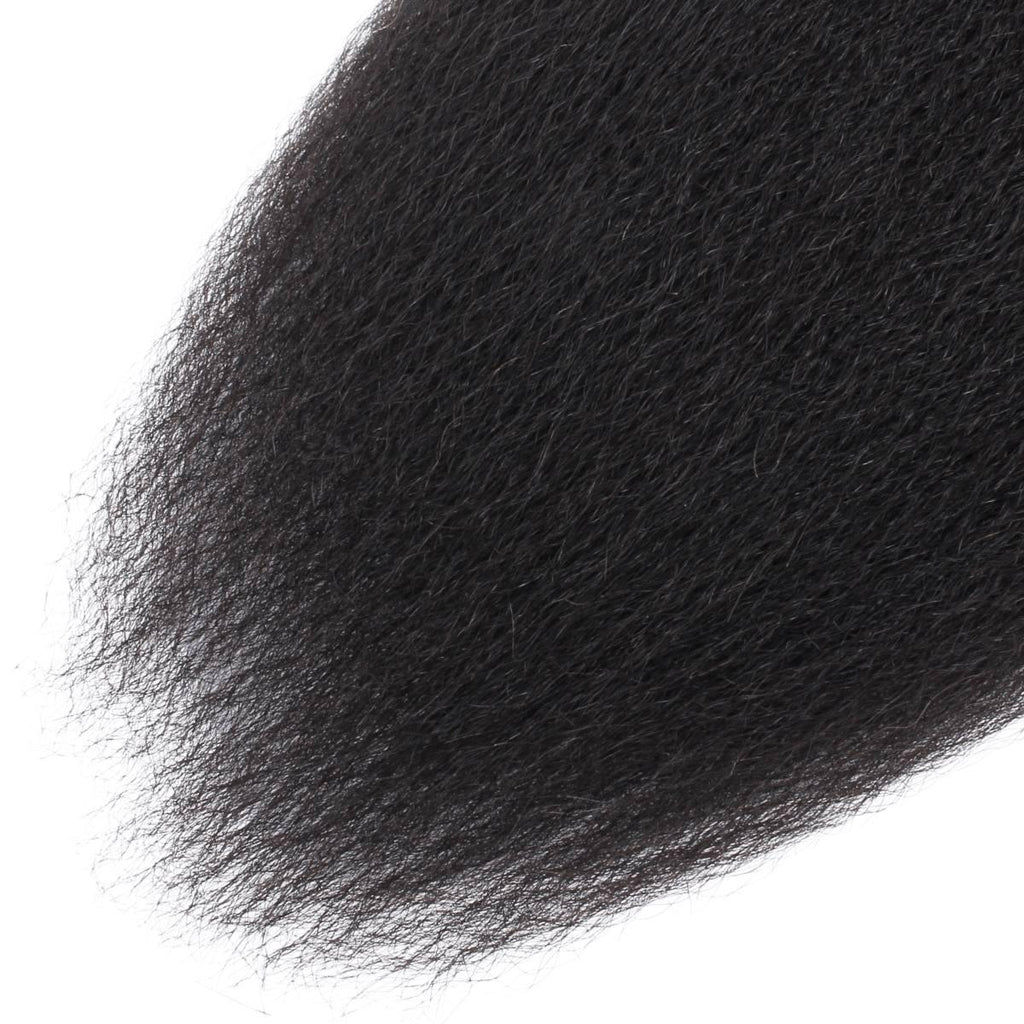 Kinky Straight Bulk 100% Human Braiding Hair